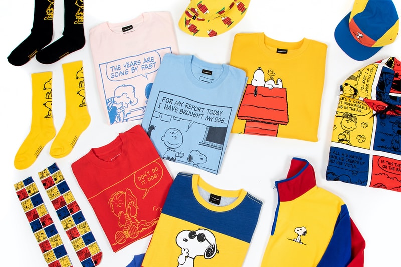 Dumbgood Peanuts Limited Capsule Collection Charlie Brown Snoopy Linus Woodstock Lucy Piano Beagle Cartoon Comic Strip 1950s Streetstyle Primary Colors