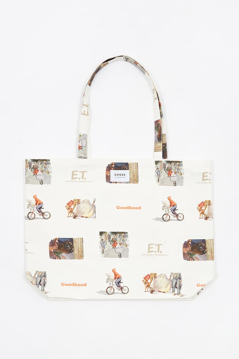 E.T. The Extra-Terrestrial x Goodhood Capsule Collection T-Shirts Long Sleeve Short Tee Tote Bag Cushinons Steven Spielberg Film Movie 1982