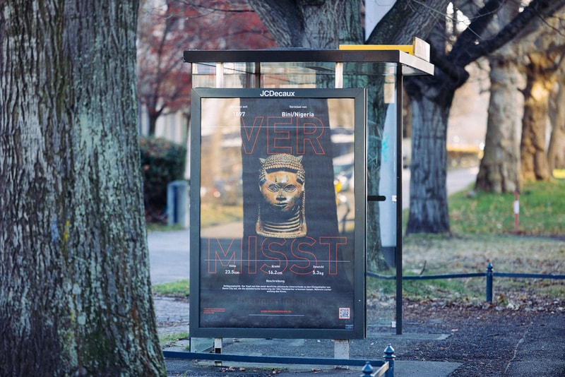 emeka ogboh missing poster campaign looted sculptures dresden germany benin bronzes