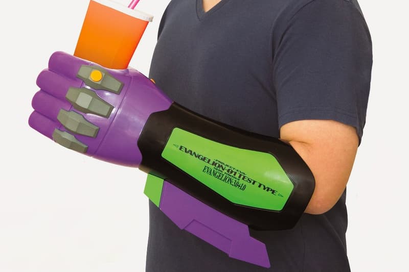 'Evangelion: 3.0+1.0' Eva Unit-01 Arm Drink Holder Japan theatres anime films Nerv manga movies drink holders merch food beverage
