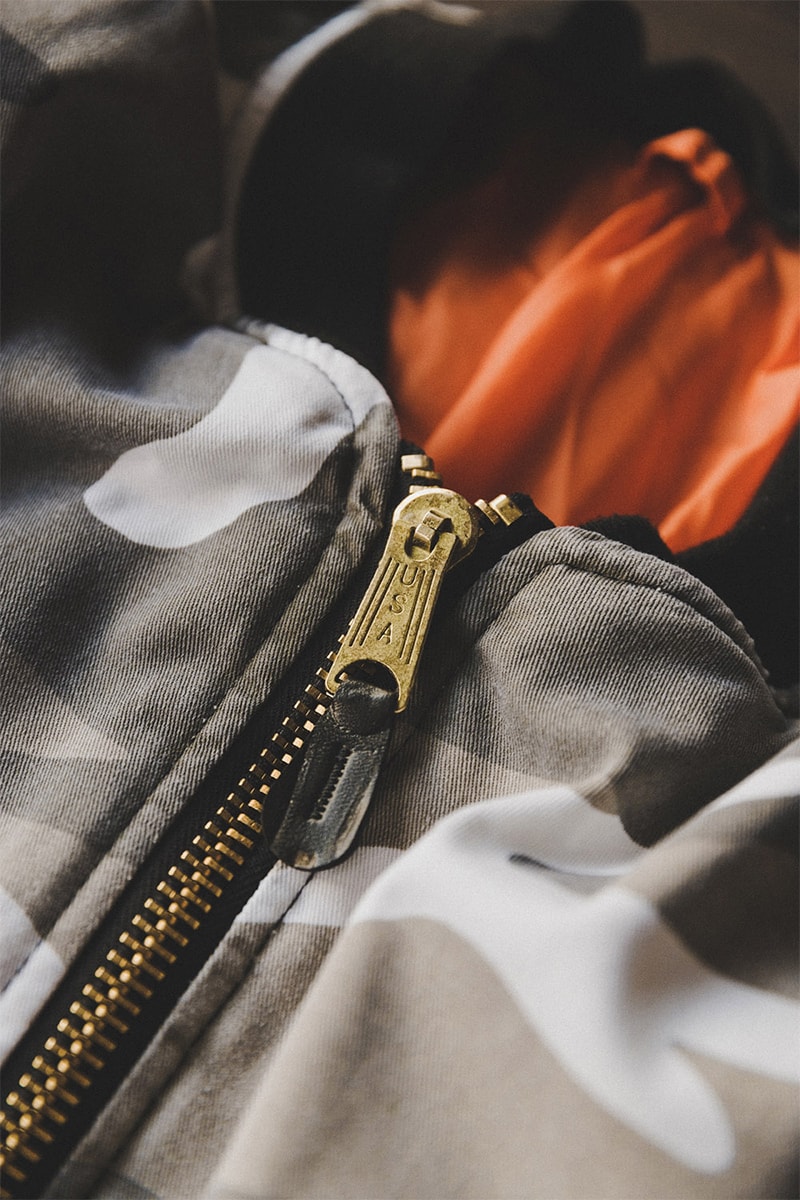 FOSTEX GARMENTS Reproduction Vintage Wash Camo MA-1 Bomber Jacket HBX Exclusive Release Raf Simons Riot Fall Winter 2001 