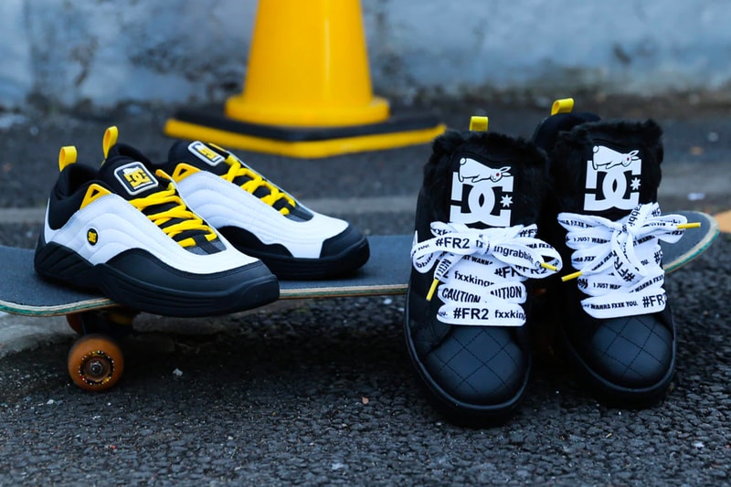 fxxking rabbits dc shoes williams slim court graffik white black yellow official release date info photos price store list buying guide