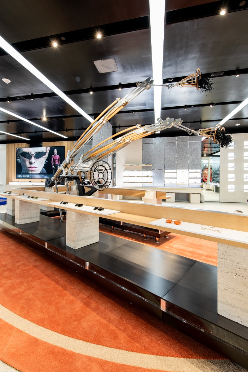 Gentle Monster New Santa Clara Flagship Store United States America South Korean Eyewear brand Futuristic Westfield Valley Fair Mall Surrealism Life-Size Robot