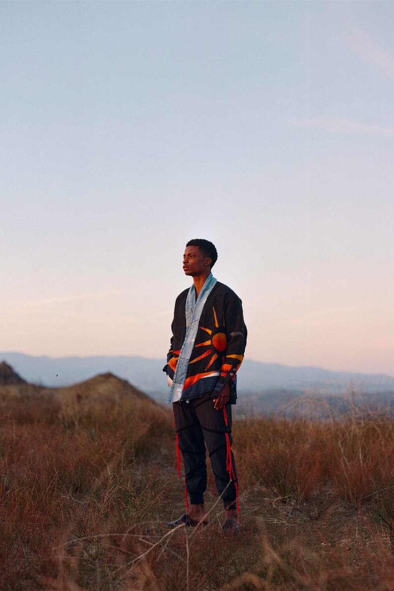 Greg Lauren Fall/Winter 2021 Lookbook Collection FW21 Sustainable Fashion Scrapworks Stichworks Fabrics Yardage Garments Clothing Reuse Reduce Repurpose Rework Scraps Wool Los Angeles Ralph Lauren Nephew LA Based
