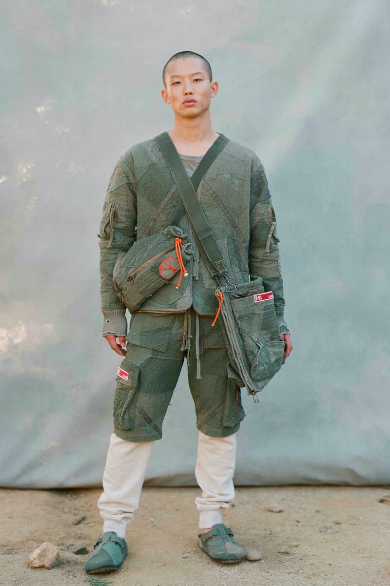 Greg Lauren Fall/Winter 2021 Lookbook Collection FW21 Sustainable Fashion Scrapworks Stichworks Fabrics Yardage Garments Clothing Reuse Reduce Repurpose Rework Scraps Wool Los Angeles Ralph Lauren Nephew LA Based