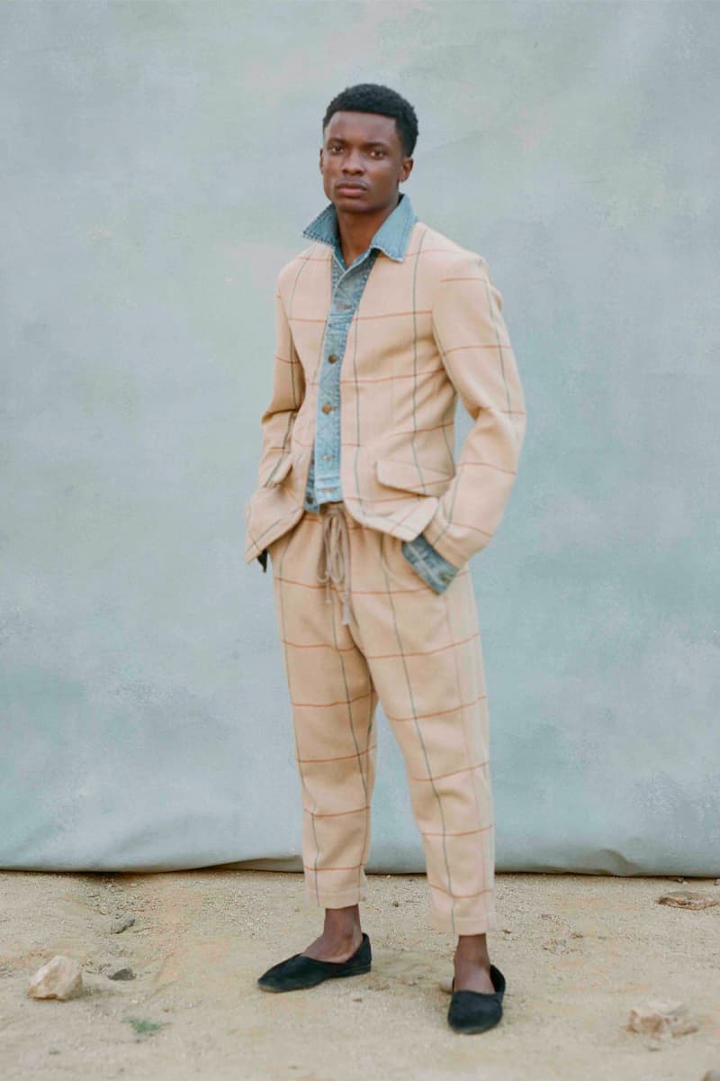 Greg Lauren Fall/Winter 2021 Lookbook Collection FW21 Sustainable Fashion Scrapworks Stichworks Fabrics Yardage Garments Clothing Reuse Reduce Repurpose Rework Scraps Wool Los Angeles Ralph Lauren Nephew LA Based