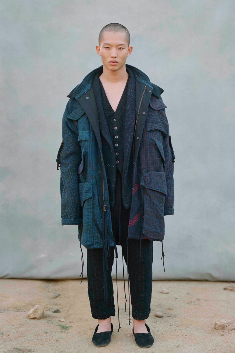 Greg Lauren Fall/Winter 2021 Lookbook Collection FW21 Sustainable Fashion Scrapworks Stichworks Fabrics Yardage Garments Clothing Reuse Reduce Repurpose Rework Scraps Wool Los Angeles Ralph Lauren Nephew LA Based