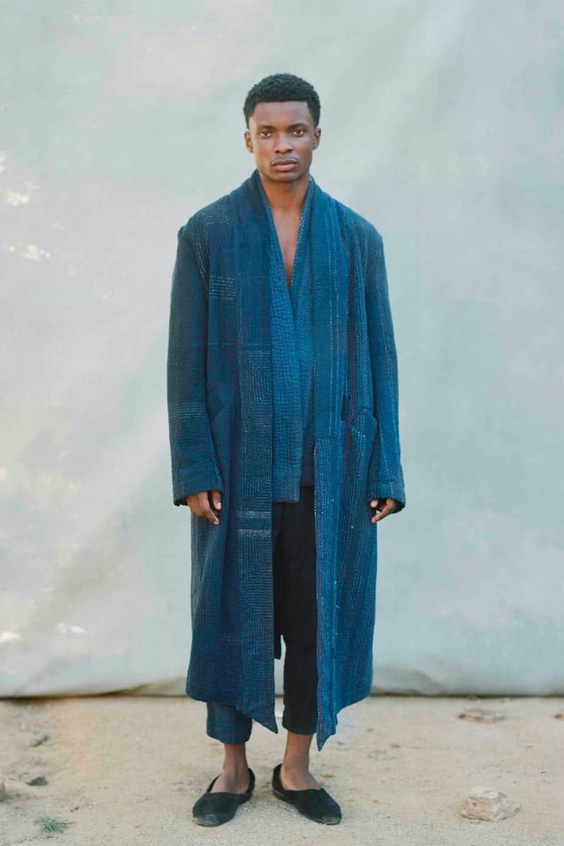 Greg Lauren Fall/Winter 2021 Lookbook Collection FW21 Sustainable Fashion Scrapworks Stichworks Fabrics Yardage Garments Clothing Reuse Reduce Repurpose Rework Scraps Wool Los Angeles Ralph Lauren Nephew LA Based