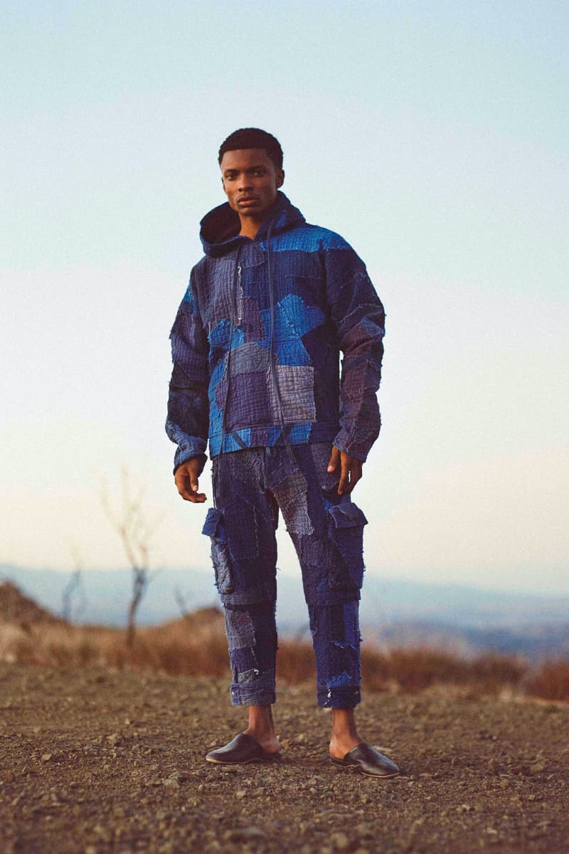 Greg Lauren Fall/Winter 2021 Lookbook Collection FW21 Sustainable Fashion Scrapworks Stichworks Fabrics Yardage Garments Clothing Reuse Reduce Repurpose Rework Scraps Wool Los Angeles Ralph Lauren Nephew LA Based