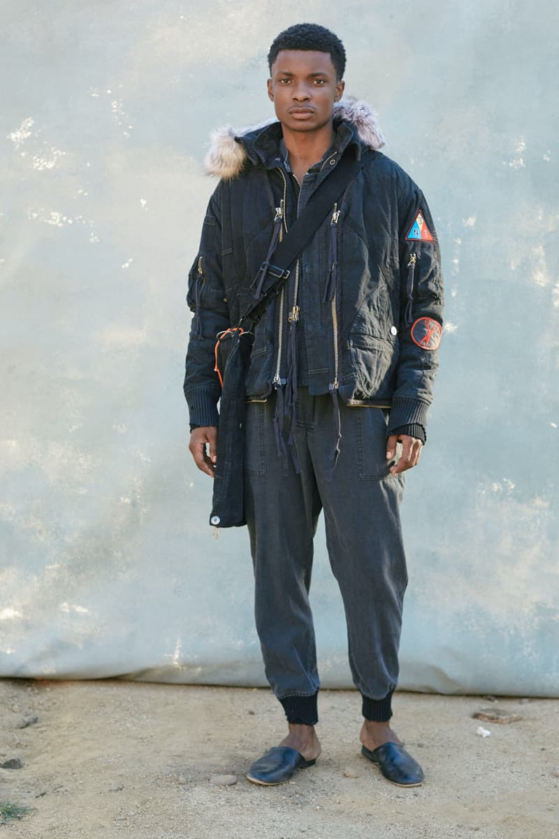 Greg Lauren Fall/Winter 2021 Lookbook Collection FW21 Sustainable Fashion Scrapworks Stichworks Fabrics Yardage Garments Clothing Reuse Reduce Repurpose Rework Scraps Wool Los Angeles Ralph Lauren Nephew LA Based