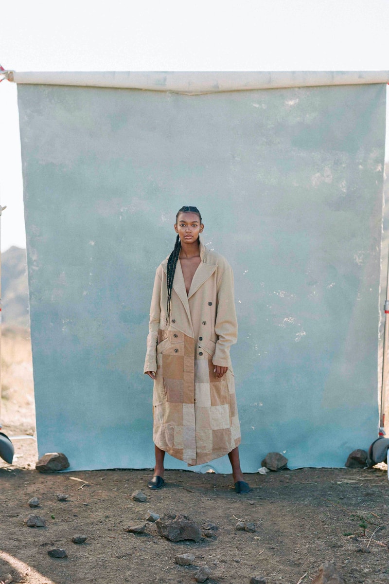 Greg Lauren Fall/Winter 2021 Lookbook Collection FW21 Sustainable Fashion Scrapworks Stichworks Fabrics Yardage Garments Clothing Reuse Reduce Repurpose Rework Scraps Wool Los Angeles Ralph Lauren Nephew LA Based