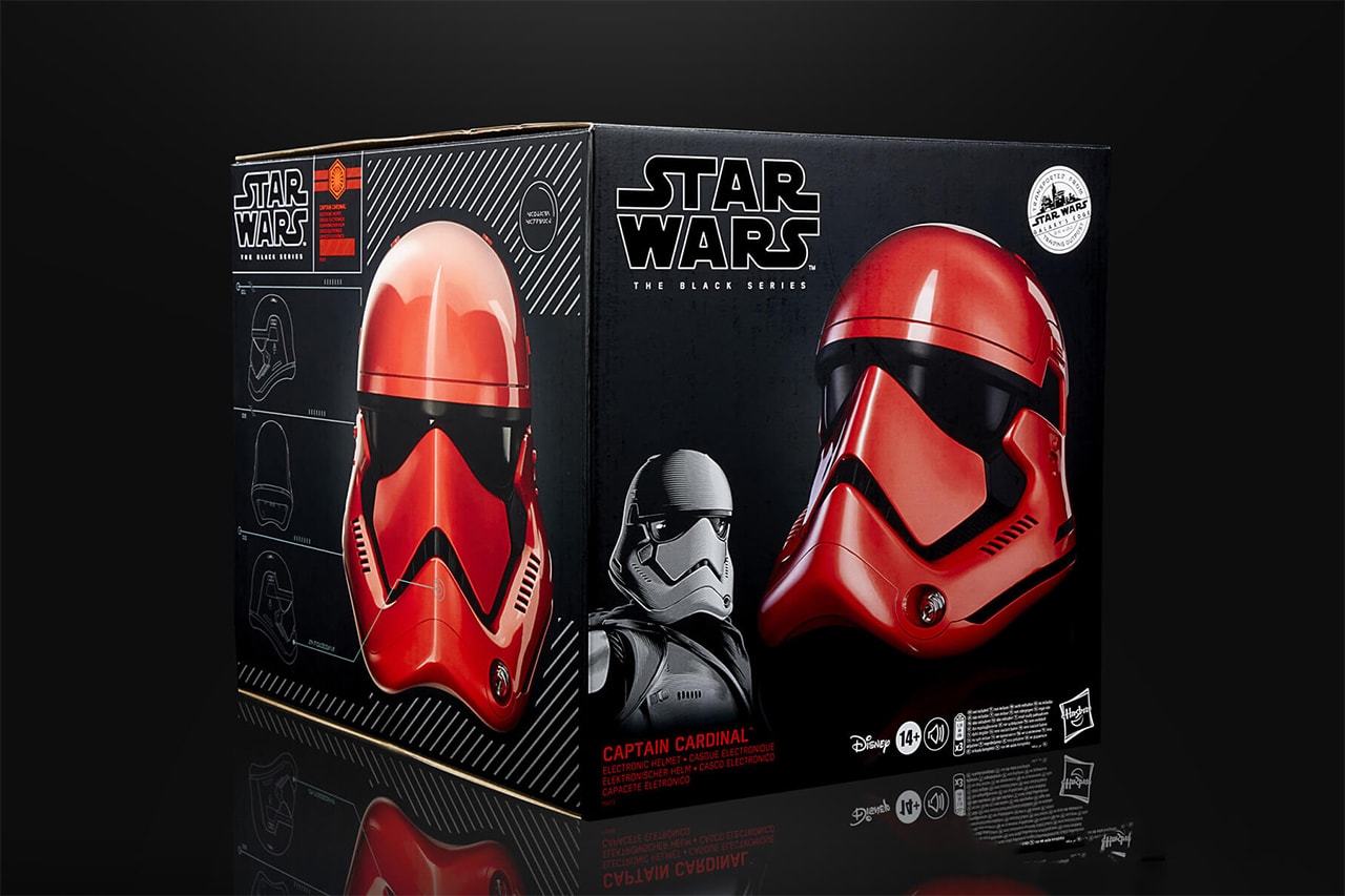 hasbro star wars captain cardinal red helmet red release info store list the black series galaxys edge 