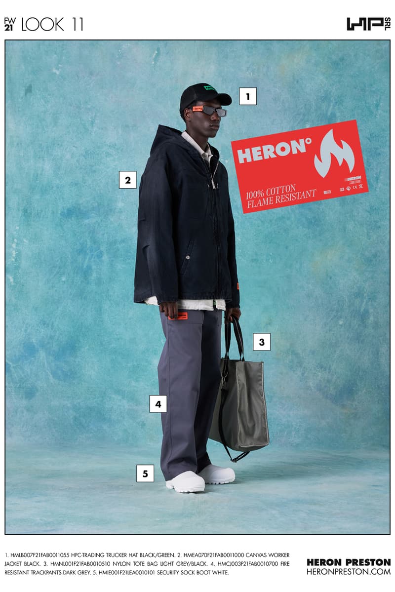 Heron Preston Fall/Winter 2021 Collection Lookbook menswear womenswear fw21 