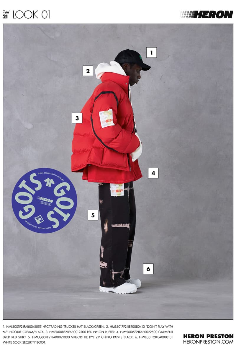 Heron Preston Fall/Winter 2021 Collection Lookbook menswear womenswear fw21