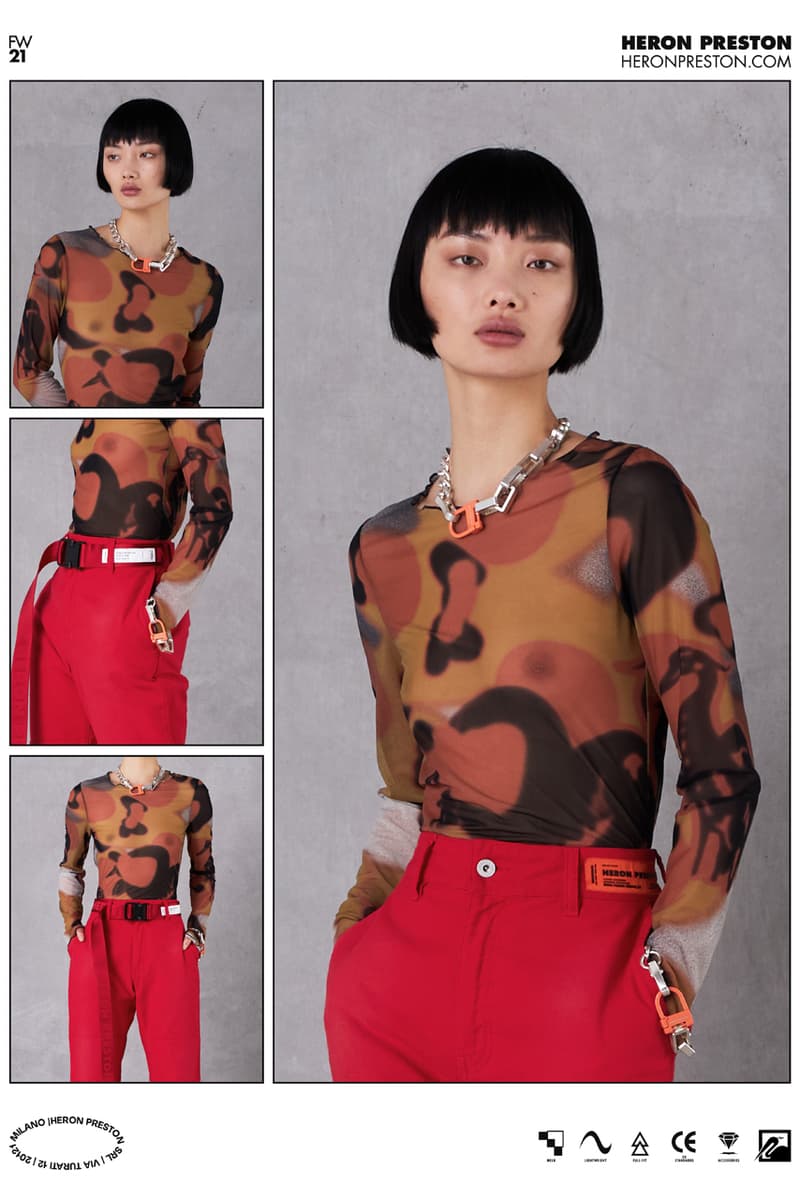 Heron Preston Fall/Winter 2021 Collection Lookbook menswear womenswear fw21