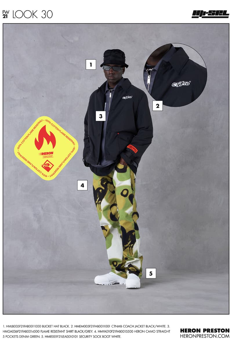 Heron Preston Fall/Winter 2021 Collection Lookbook menswear womenswear fw21 