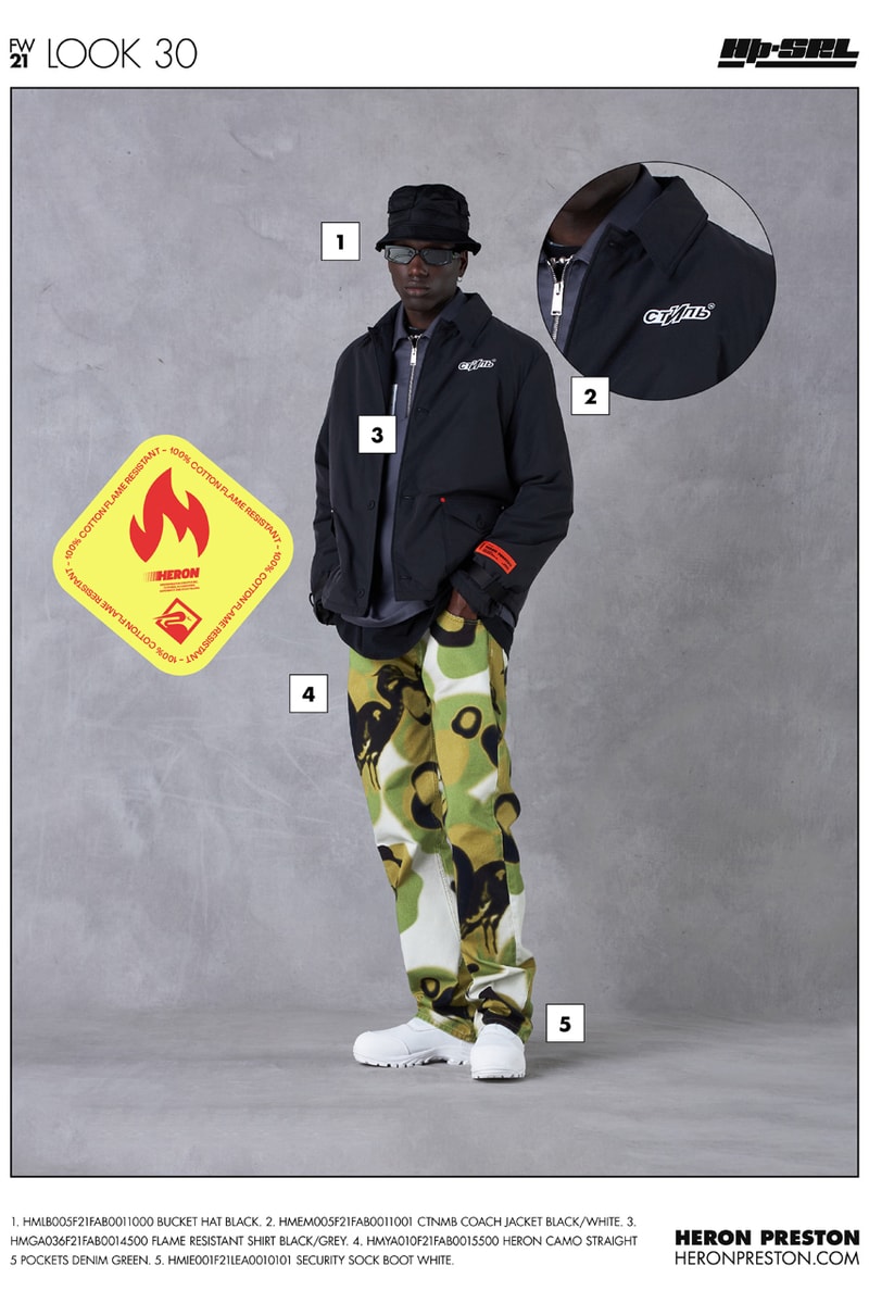 Heron Preston Fall/Winter 2021 Collection Lookbook menswear womenswear fw21 