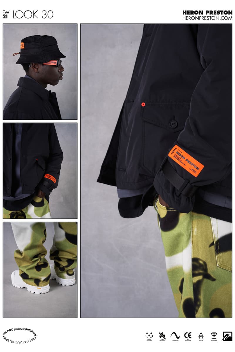 Heron Preston Fall/Winter 2021 Collection Lookbook menswear womenswear fw21