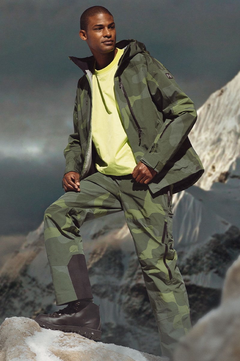 Holden winter lookbook snow sport luxury ski jackets outerwear high-end Japanese fabrics 