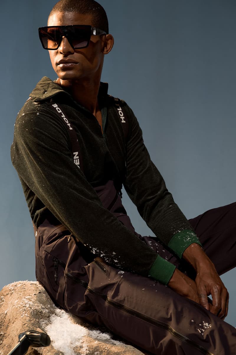 Holden winter lookbook snow sport luxury ski jackets outerwear high-end Japanese fabrics