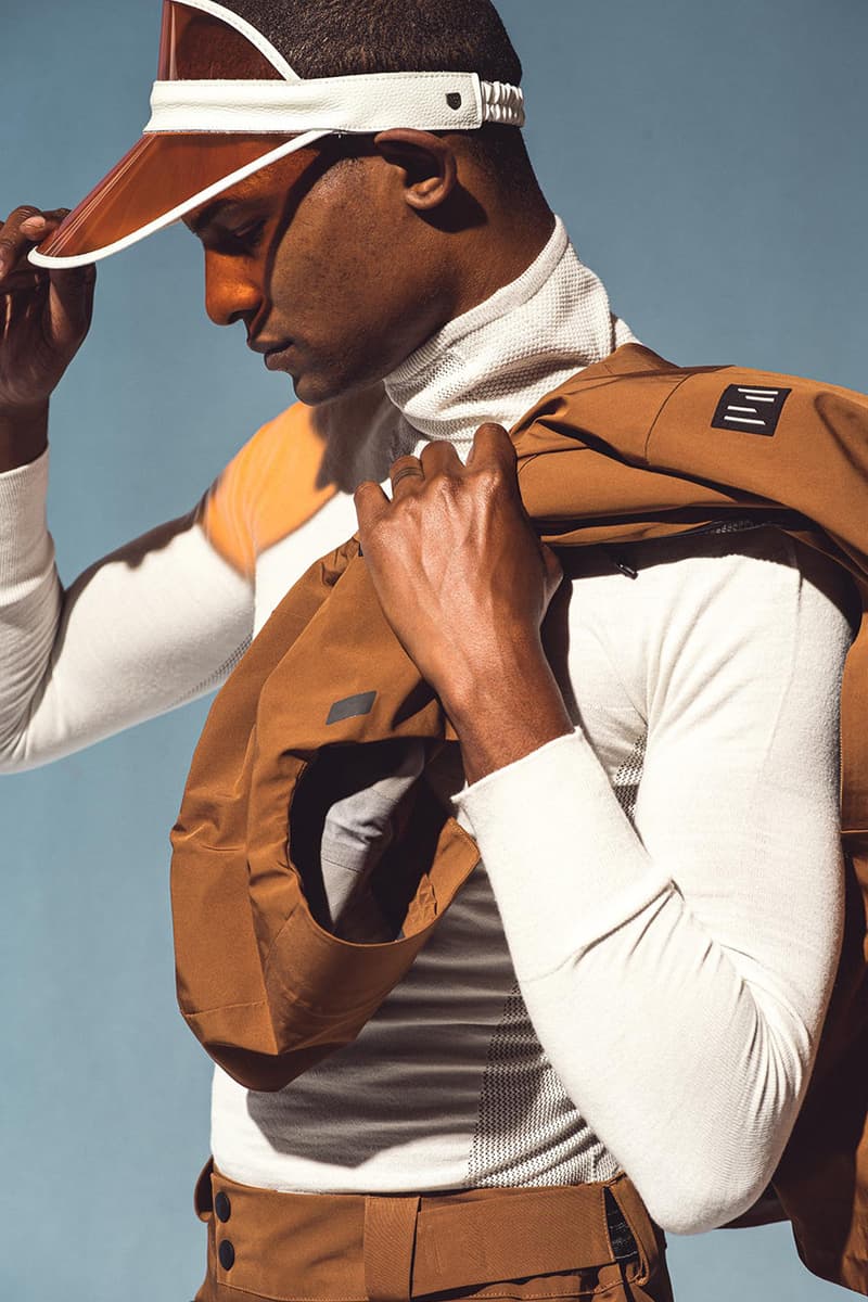 Holden winter lookbook snow sport luxury ski jackets outerwear high-end Japanese fabrics