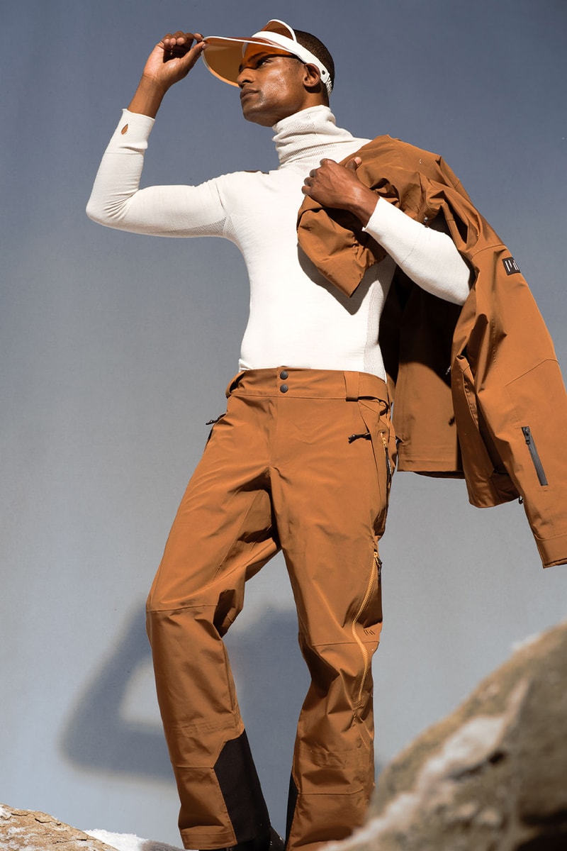 Holden winter lookbook snow sport luxury ski jackets outerwear high-end Japanese fabrics 