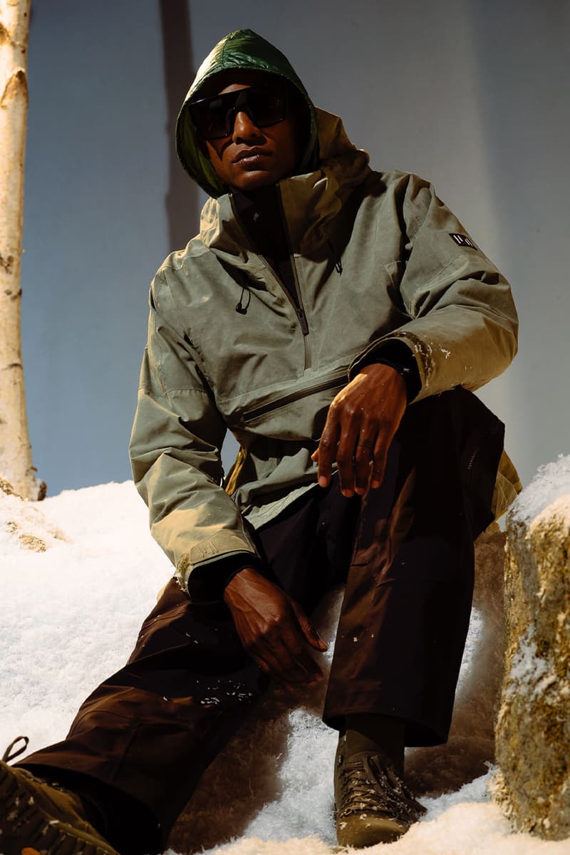 Holden winter lookbook snow sport luxury ski jackets outerwear high-end Japanese fabrics