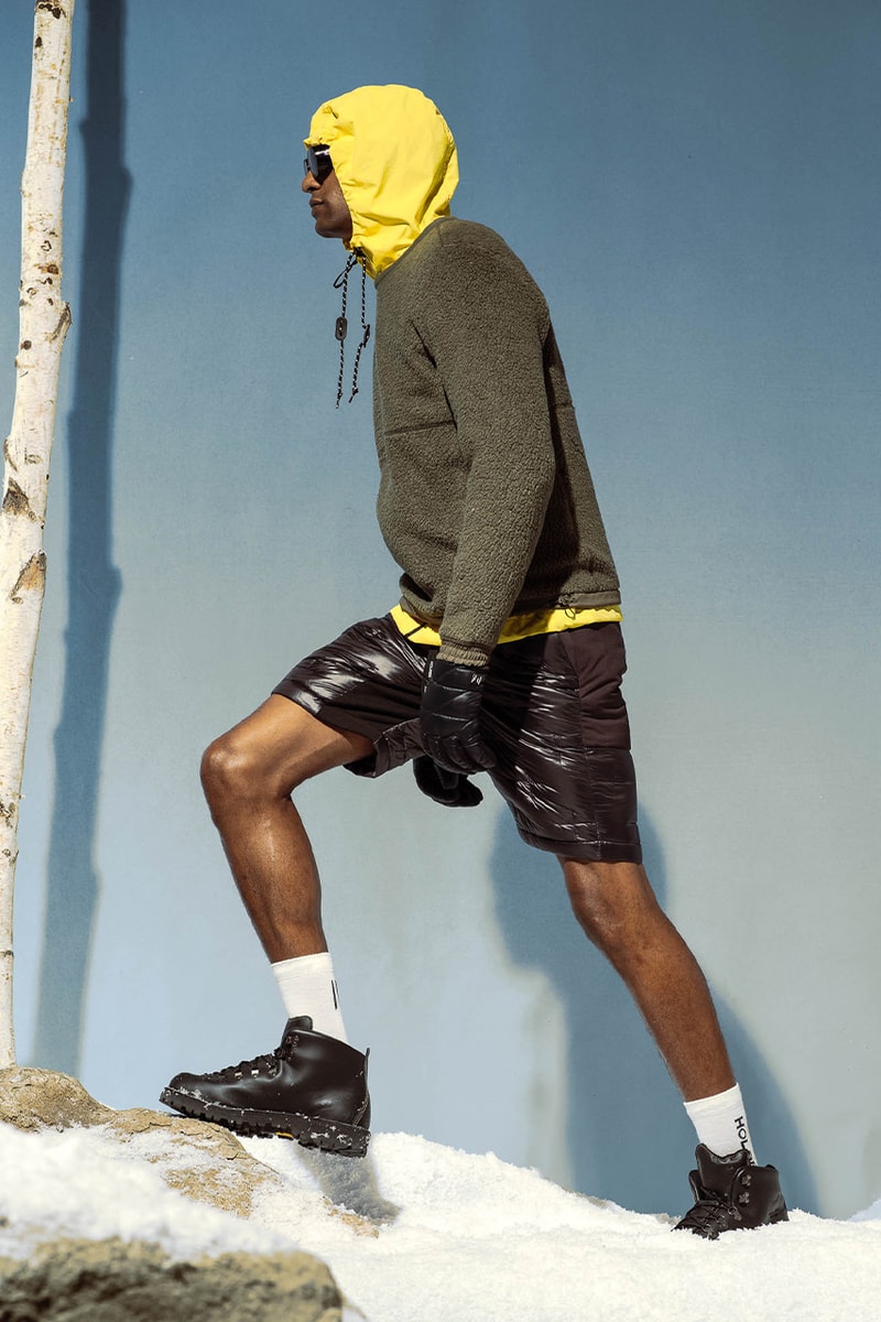 Holden winter lookbook snow sport luxury ski jackets outerwear high-end Japanese fabrics 