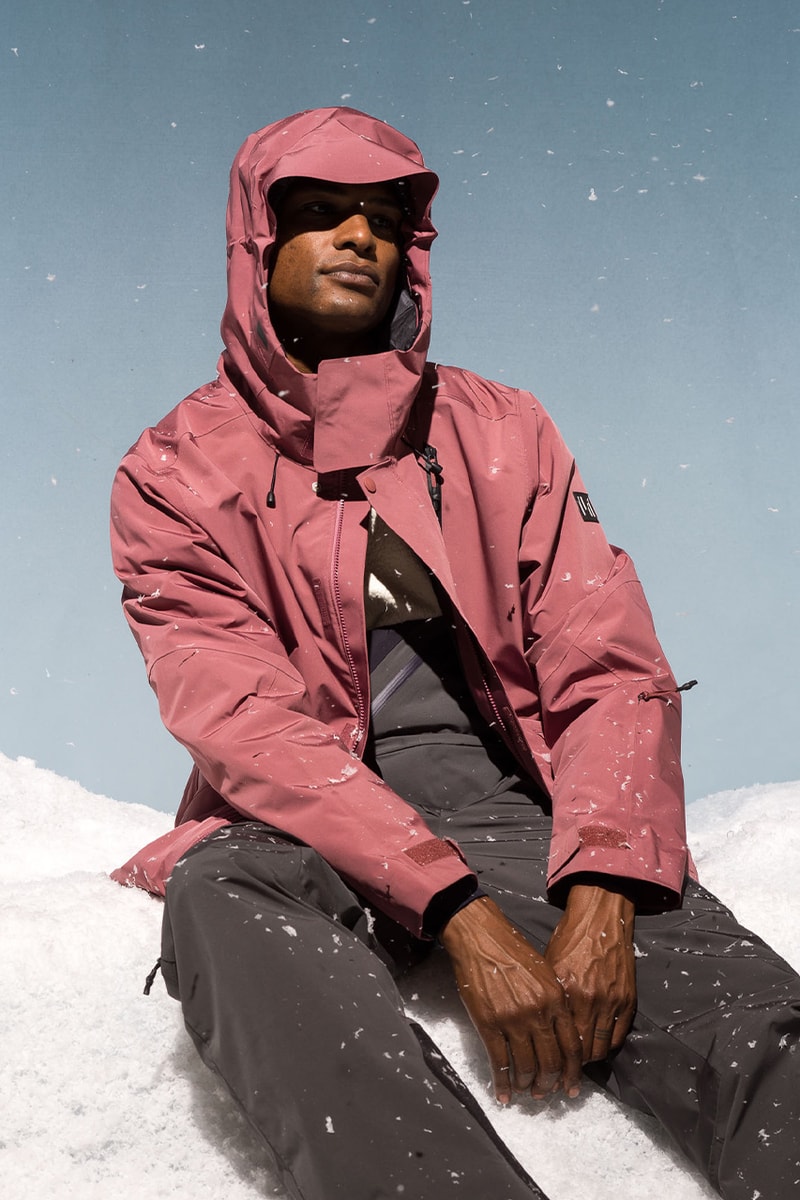 Holden winter lookbook snow sport luxury ski jackets outerwear high-end Japanese fabrics 