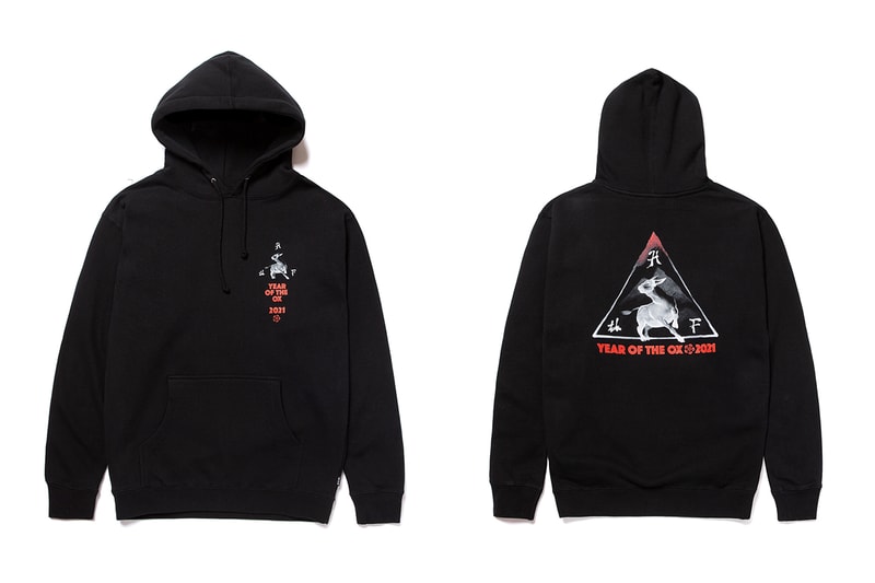 huf year of the ox apparel collection release info hoodie crewneck t-shirt tee long sleeve chinese new year release info date photos price store list buying guide