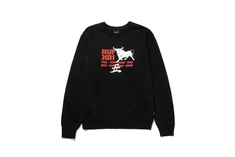 huf year of the ox apparel collection release info hoodie crewneck t-shirt tee long sleeve chinese new year release info date photos price store list buying guide