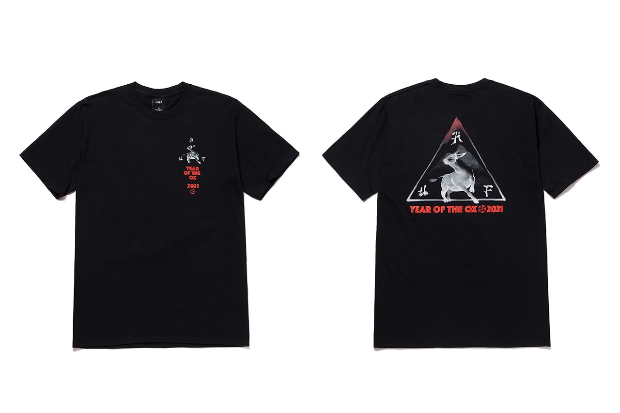 huf year of the ox apparel collection release info hoodie crewneck t-shirt tee long sleeve chinese new year release info date photos price store list buying guide