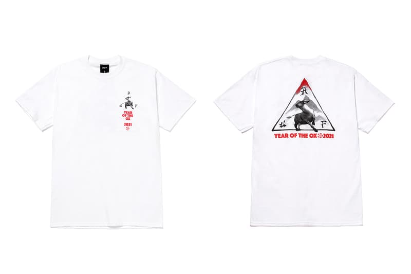 huf year of the ox apparel collection release info hoodie crewneck t-shirt tee long sleeve chinese new year release info date photos price store list buying guide