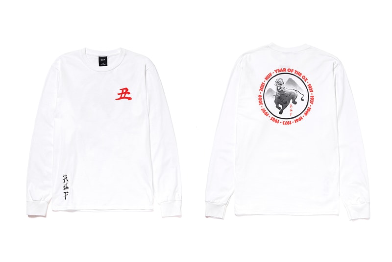 huf year of the ox apparel collection release info hoodie crewneck t-shirt tee long sleeve chinese new year release info date photos price store list buying guide