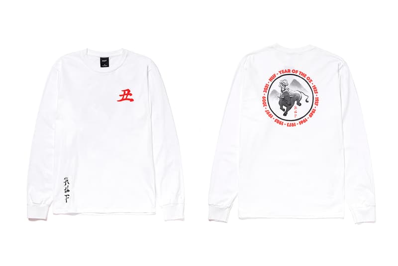 huf year of the ox apparel collection release info hoodie crewneck t-shirt tee long sleeve chinese new year release info date photos price store list buying guide