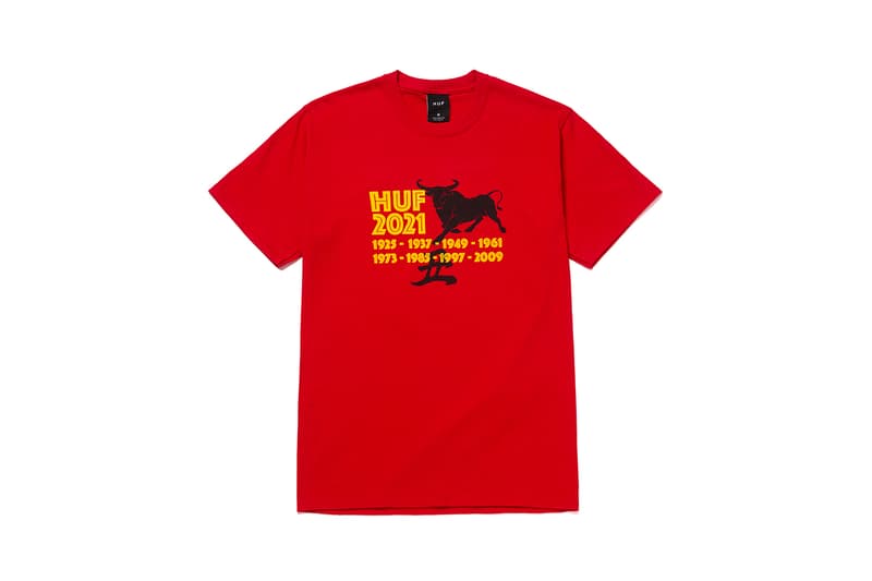 huf year of the ox apparel collection release info hoodie crewneck t-shirt tee long sleeve chinese new year release info date photos price store list buying guide