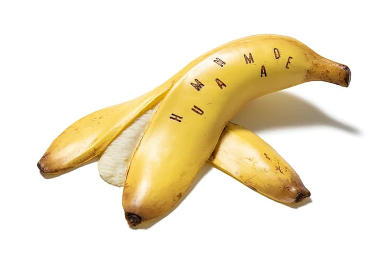 HUMAN MADE Banana Peel Door Stopper nigo wedge realistic rubber menswear streetwear spring summer 2021 collection ss21 toys accessories nigo info