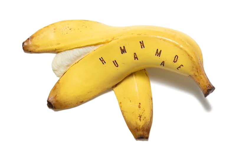 HUMAN MADE Banana Peel Door Stopper nigo wedge realistic rubber menswear streetwear spring summer 2021 collection ss21 toys accessories nigo info
