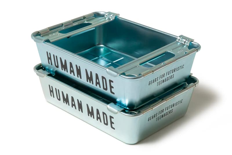 HUMAN MADE steel Stacking Box Clean Storing storage unit shelving foldable nigo accessories home ware solutions storing stackable info