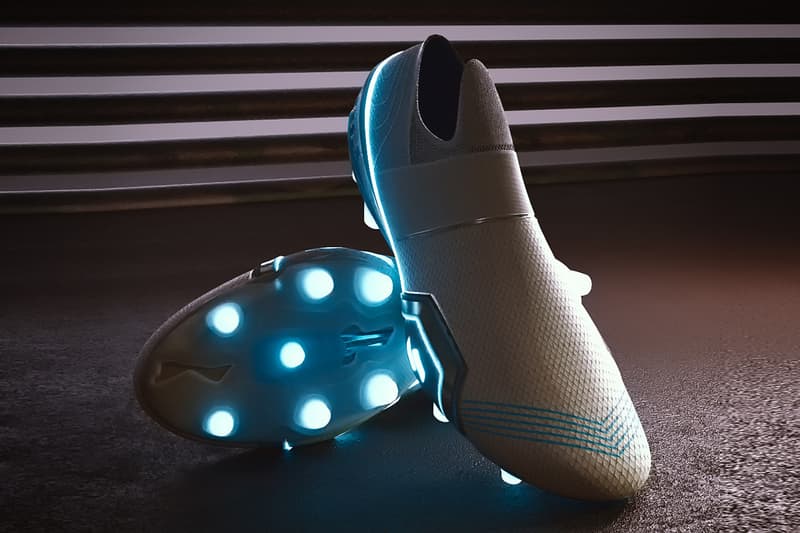 CGI Artist Product Designer VFX Hussain Almossawi Reimagines Tesla Inspired Football Cleats Boots Soccer Futuristic Electric Cars Tron