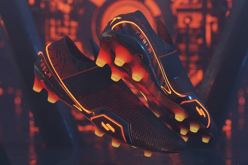 CGI Artist Product Designer VFX Hussain Almossawi Reimagines Tesla Inspired Football Cleats Boots Soccer Futuristic Electric Cars Tron