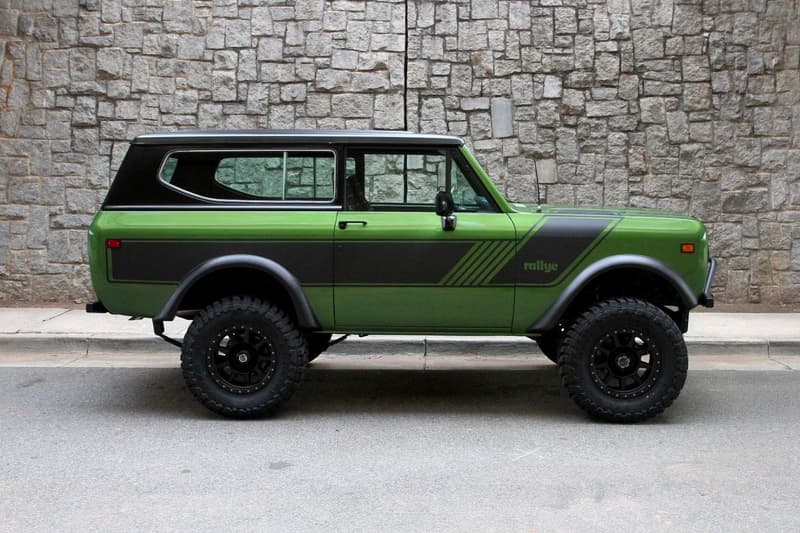International Harvester 1977 Scout II motorcar studio Sale SUVs Off Roading 4x4 trucks sales green motorcar studio