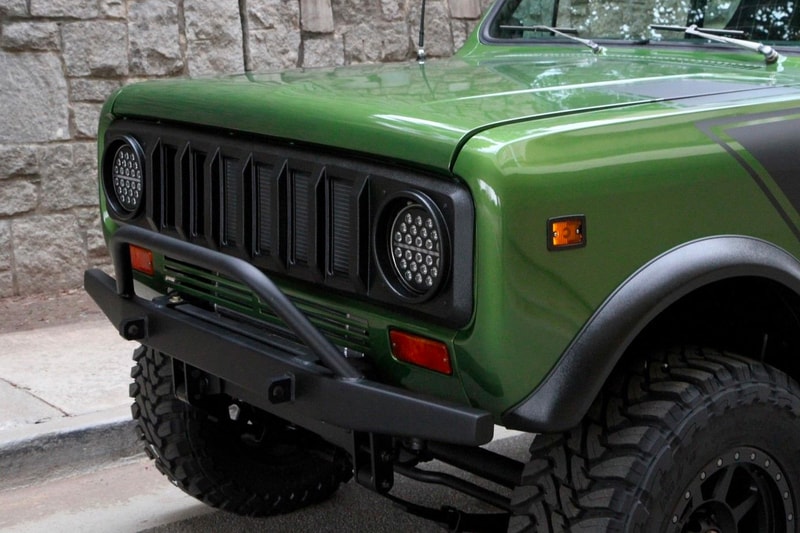 International Harvester 1977 Scout II motorcar studio Sale SUVs Off Roading 4x4 trucks sales green  motorcar studio