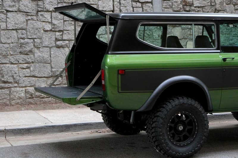 International Harvester 1977 Scout II motorcar studio Sale SUVs Off Roading 4x4 trucks sales green motorcar studio