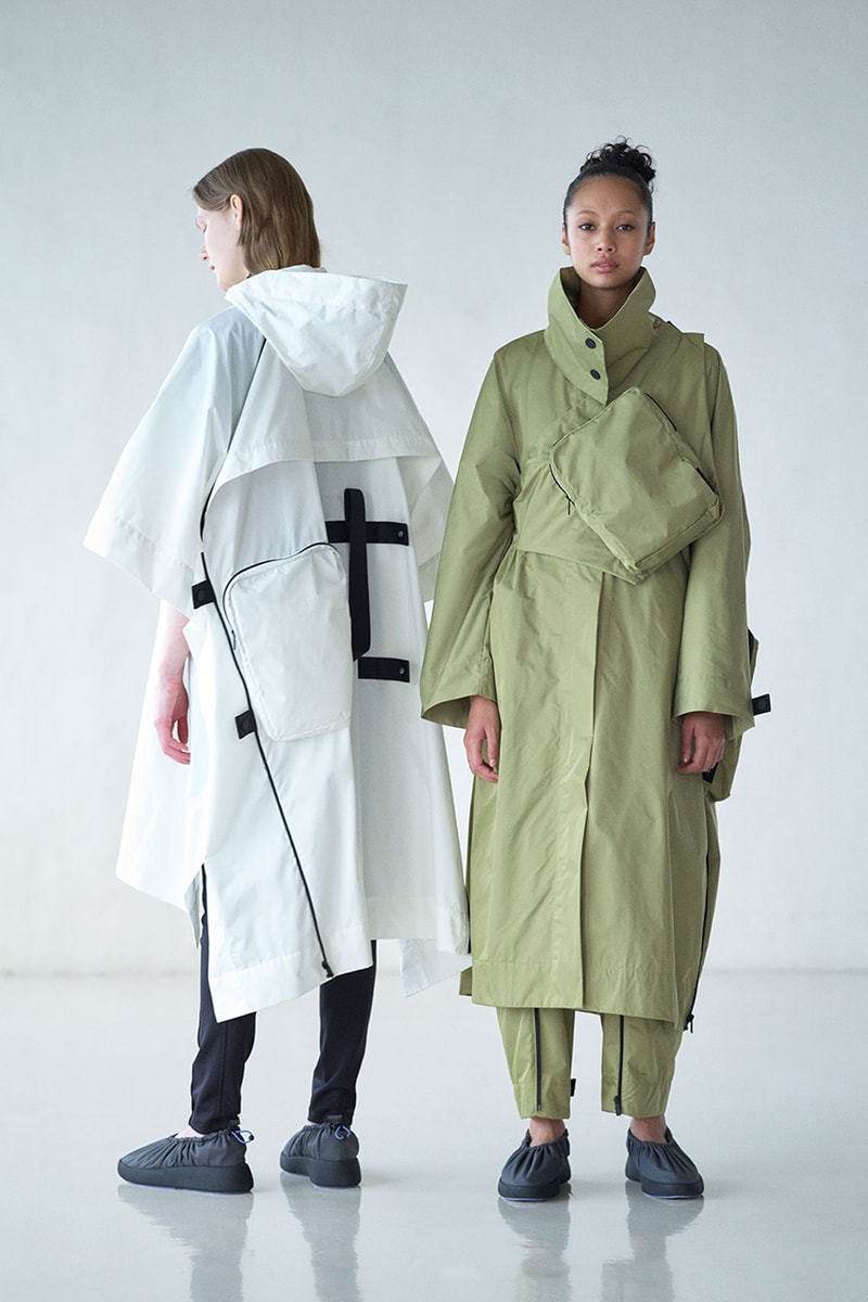 Issey Miyake Spring/Summer 2021 "Compact" Series ss21 packable clothing womensear collection capsule  polyester jacket skirt dress