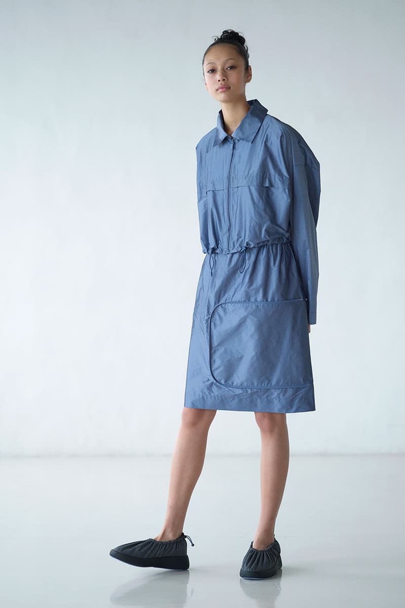 Issey Miyake Spring/Summer 2021 "Compact" Series ss21 packable clothing womensear collection capsule  polyester jacket skirt dress