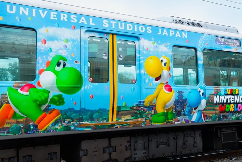 Super Nintendo World Train Universal Studios Japan osaka JR Yumesaki line super mario bros characters toad flower delay coronavirus covid 19 info