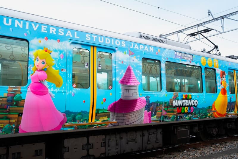 Super Nintendo World Train Universal Studios Japan osaka JR Yumesaki line super mario bros characters toad flower delay coronavirus covid 19 info