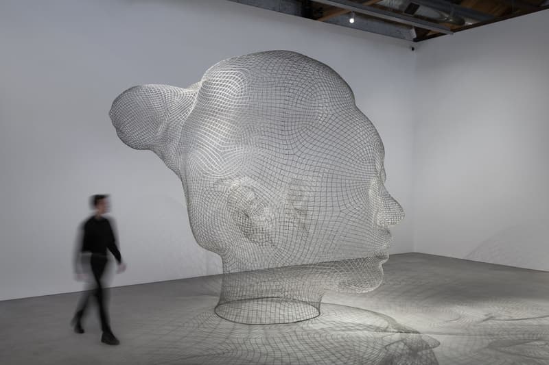 jaume plensa nocturne gray warehouse sculptures exhibitions