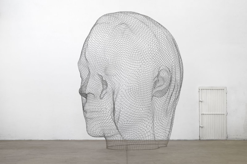 jaume plensa nocturne gray warehouse sculptures exhibitions